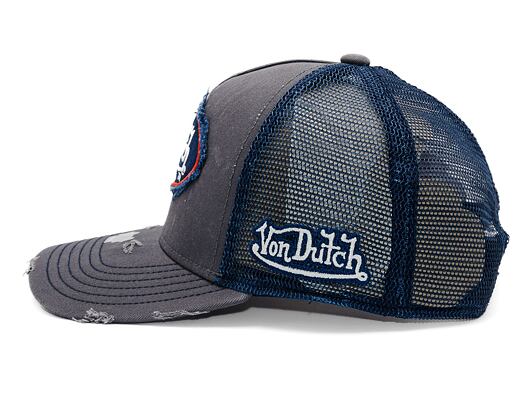 Kšiltovka Von Dutch - Trucker Kalmar - Caps - Cot Twill - Grey/ Red