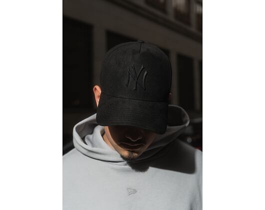 Kšiltovka New Era - 9FORTY A-Frame MLB Faux Suede - NY Yankees - Black