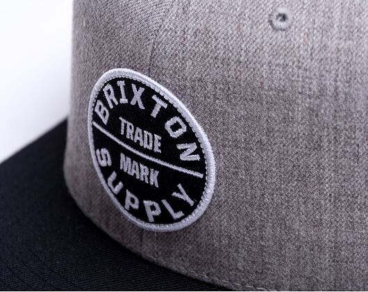 Kšiltovka Brixton Oath III Snapback Light Heather Grey/Black