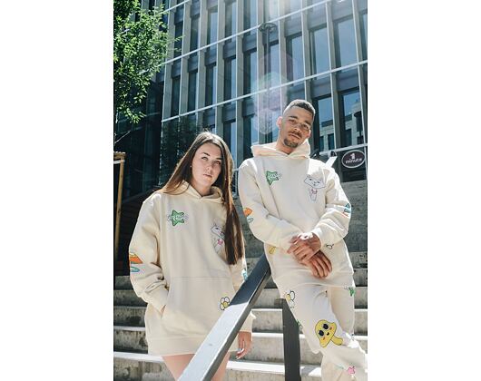 Tepláky RIP N DIP Shroom Mania Sweatpants Bone Mineral Wash