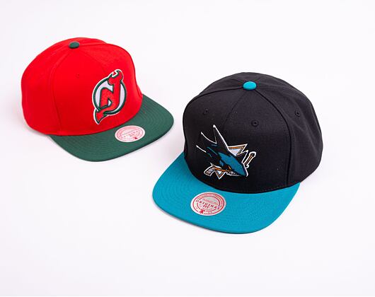 Kšiltovka Mitchell & Ness NHL Team 2 Tone 2.0 Snapback San Jose Sharks Black / Teal