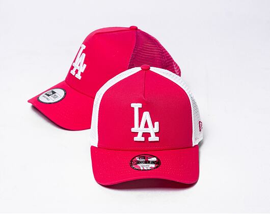 Dětská kšiltovka New Era 9FORTY Kids A-Frame Trucker MLB Los Angeles Dodgers - Blush Pink / White