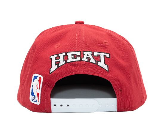 Kšiltovka New Era 9FIFTY NBA Rear Logo Miami Heat - Red