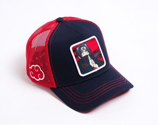 Kšiltovka Capslab Naruto Trucker - Itachi -Red / Navy