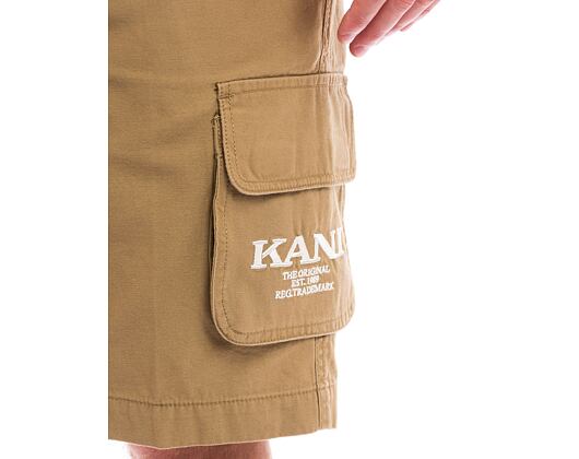 Kraťasy Karl Kani Retro Washed Cargo Shorts sand