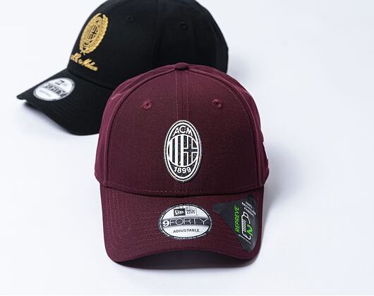 Kšiltovka New Era - 9FORTY Repreve Fleck Crest AC Milan - Maroon