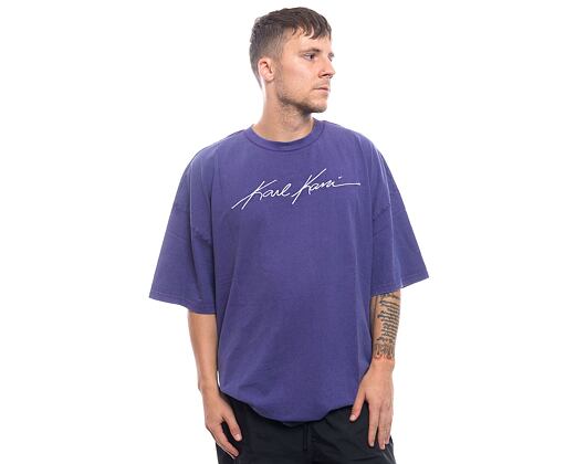 Triko Karl Kani Autograph Washed Boxy Tee purple