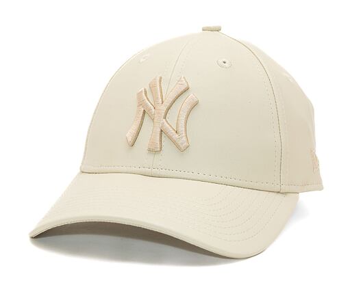 Dámská kšiltovka New Era - 9FORTY Faux Leather - NY Yankees - Stone