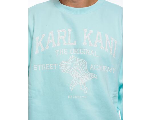 Mikina Karl Kani Street Academy OS Crew light blue