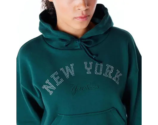 Dámská Mikina New Era - Diamante Hoody - NY Yankees - Dark Green