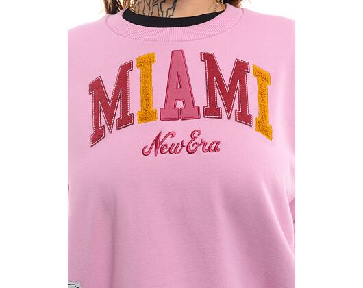 Dámská Mikina New Era - Crop Infill Crew - Pastel Pink / Pink