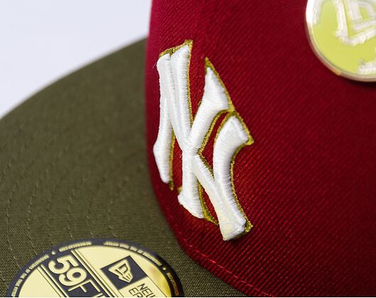 Kšiltovka New Era - 59FIFTY Contrast Pin - NY Yankees - Cardinal