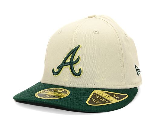 Kšiltovka New Era - 59FIFTY Low Profile "Late Fall Vibes" - Atlanta Braves - Cream / Green