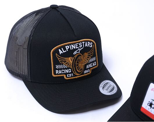 Kšiltovka Alpinestars - Heritage Patch Trucker - Black/Black