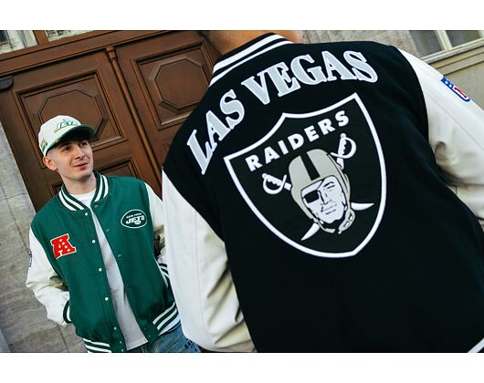 Bunda New Era - Patch Varsity - NY Jets - Green / Off White