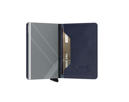 Peněženka Secrid Slimwallet Stitch Linea - Navy