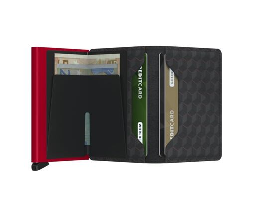 Peněženka Slimwallet Secrid Optical Black-Red