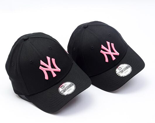 Kšiltovka New Era - 9FORTY MLB Neon - NY Yankees - Black / Pink Glow