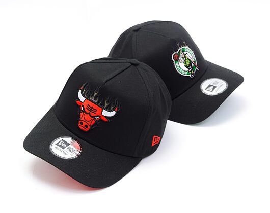 Kšiltovka New Era - 9FORTY A-Frame NBA Flame - Chicago Bulls - Black