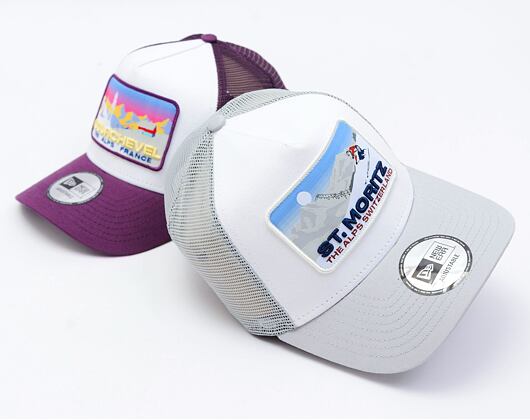 Kšiltovka New Era - 9FORTY A-Frame Trucker Ski Patch - GRA / White