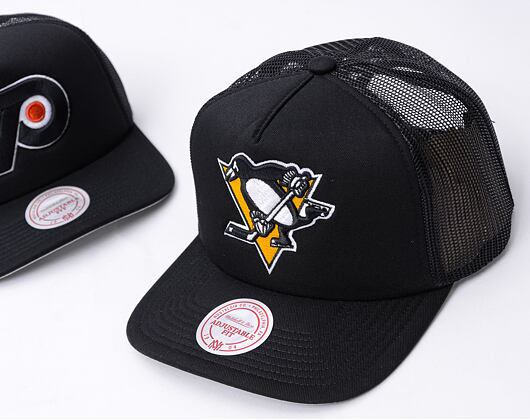 Kšiltovka Mitchell & Ness - Evergreen Trucker - Pittsburgh Penguins - Black