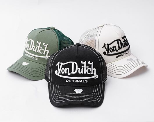 Kšiltovka Von Dutch - Trucker Riverside - Cotton Twill - Black/white