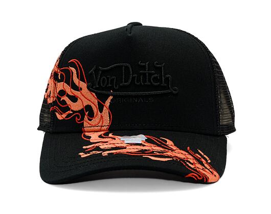 Kšiltovka Von Dutch - Trucker Tribeca - Caps - Cot Twill - Black/Red