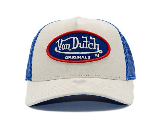 Kšiltovka Von Dutch - Trucker Boston - Caps - Suede - Blue/ Cream