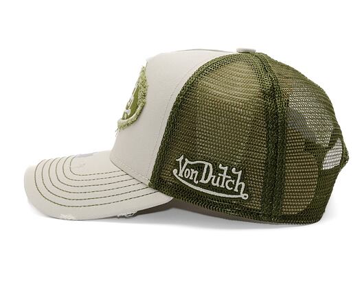 Kšiltovka Von Dutch - Trucker Kalmar - Caps - Cot Twill - White/ Green