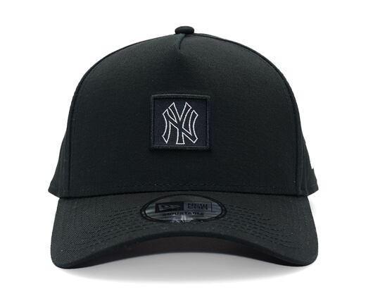 Kšiltovka New Era - MLB Metallic Patch 9FORTY A-Frame - NY Yankees - Black / Silver