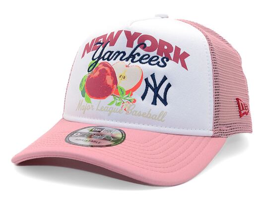 Kšiltovka New Era - MLB Fruit Graphic 9FORTY Trucker - NY Yankees - Pink