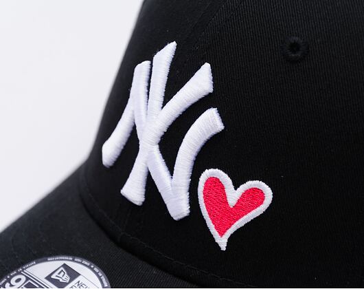 Dětská Kšiltovka New Era - MLB Heart 9FORTY - NY Yankees - Black / White