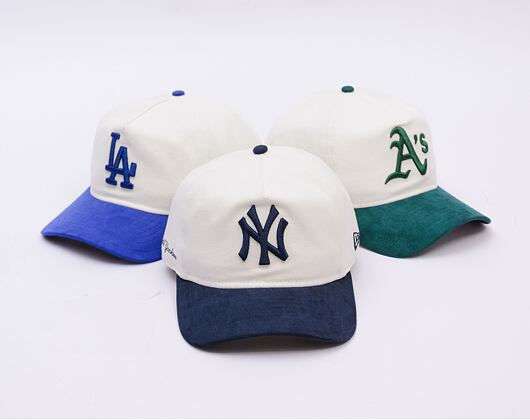 Kšiltovka New Era - MLB Script GOLFER - NY Yankees - Cream / Navy