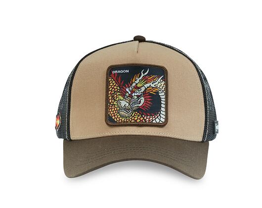 Kšiltovka Capslab - Trucker Dragon - Brown