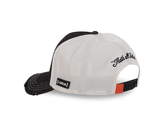 Kšiltovka Capslab - Trucker Looney Tunes - Bugs Bunny Carrot - Denim Black