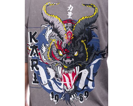 Triko Karl Kani Small Signature Washed Heavy Jersey Dragon Tee grey