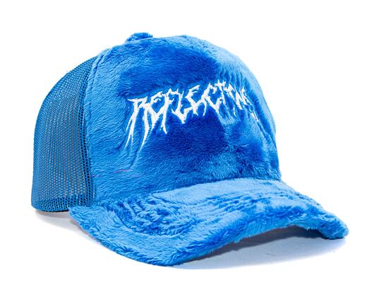 Kšiltovka Reflection Luxury Fuzzy Trucker Laguna Blue