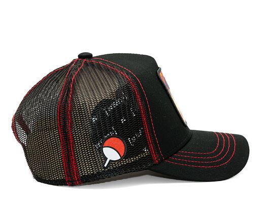 Kšiltovka Capslab Naruto Trucker - Sasuké - Black / Black