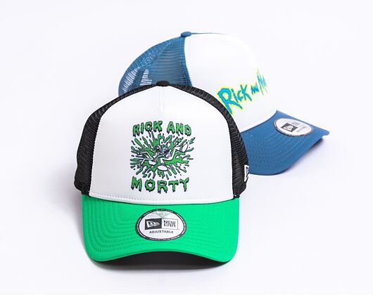 Kšiltovka New Era 9FORTY A-Frame Trucker Character Trucker Rick and Morty - Sour Green