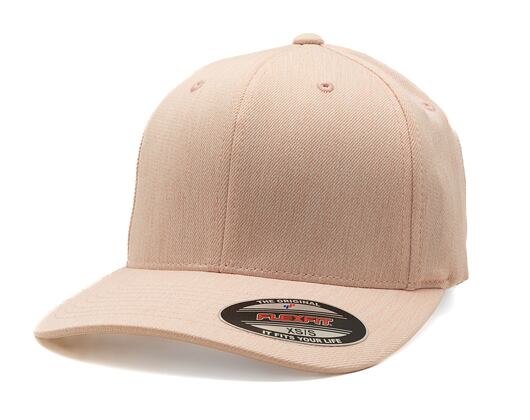 Kšiltovka Yupoong Flexfit Pastel Melange Cap Peach