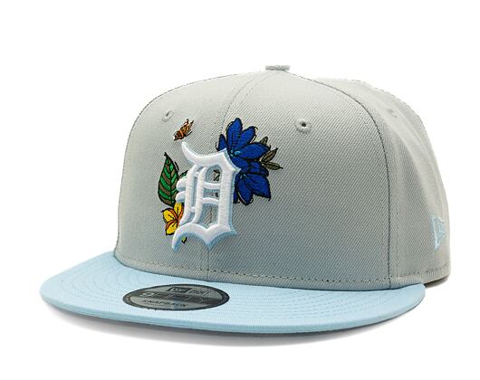 Kšiltovka New Era 9FIFTY MLB Floral Detroit Tigers Retro - Graphite / Pastel Blue