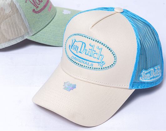 Kšiltovka Von Dutch Trucker Nelson - Cream/ Blue