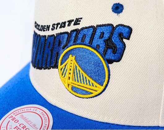 Kšiltovka NBA Retro Type Pro Snapback Golden State Warriors Off White