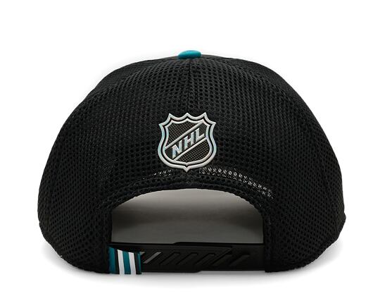 Kšiltovka Fanatics Authentic Pro Draft San Jose Sharks Black/Active Blue