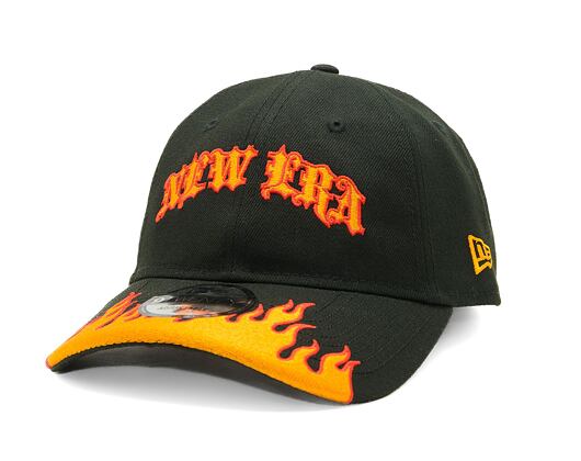 Kšiltovka New Era - 9TWENTY Flame - Black / Orange