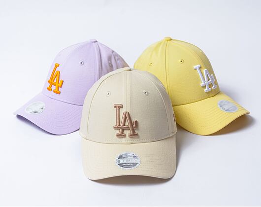 Dámská kšiltovka New Era - 9FORTY League Essential - LA Dodgers - Beige / Camel