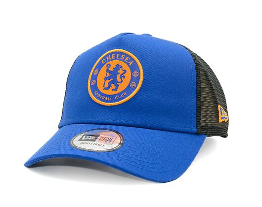 Kšiltovka New Era - 9FORTY Trucker Seasonal - Chelsea FC Lion Crest - Calm Blue / Gold