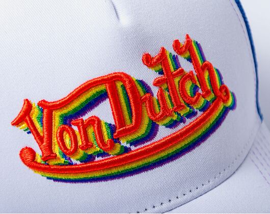 Kšiltovka Von Dutch Trucker Newark White/Rainbow