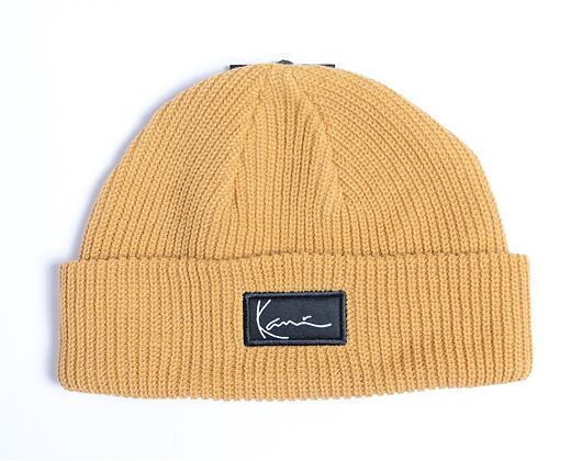 Kulich Karl Kani Woven Signature Essential Fisherman Beanie sand