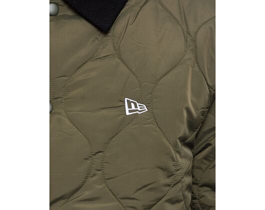 Bunda New Era - Quilted Coaches Jacket - New Olive / White